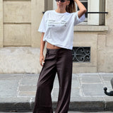 SNDRB ATELIER t-shirt, hvid/stone
