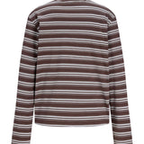 SOPHIA long sleeve, brun/lyseblå