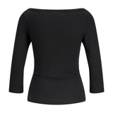 Produktbillede af Star bluse i sort. Set bagfra. Fra BySofieSønderby