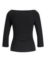 Produktbillede af Star bluse i sort. Set bagfra. Fra BySofieSønderby