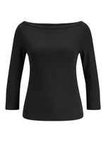 Produktbillede af Star bluse i sort. Set forfra. Fra BySofieSønderby