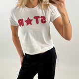 STAR baby tee, hvid