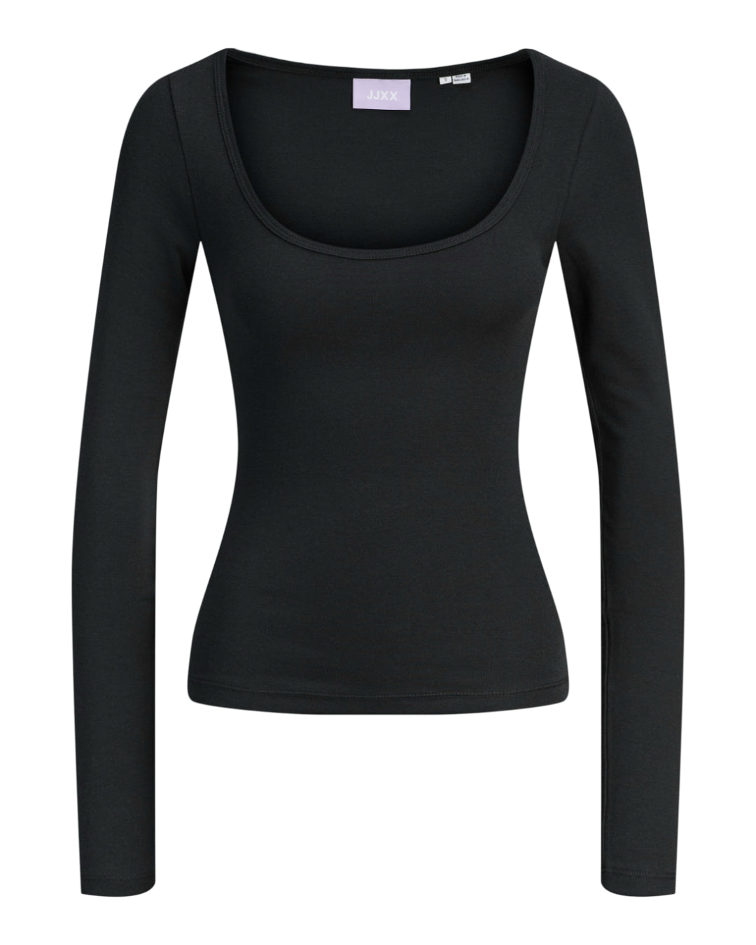 Produktbillede af sort STAR bluse. Set forfra. Fra BySofieSønderby