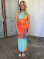 STELLA kjole multi orange