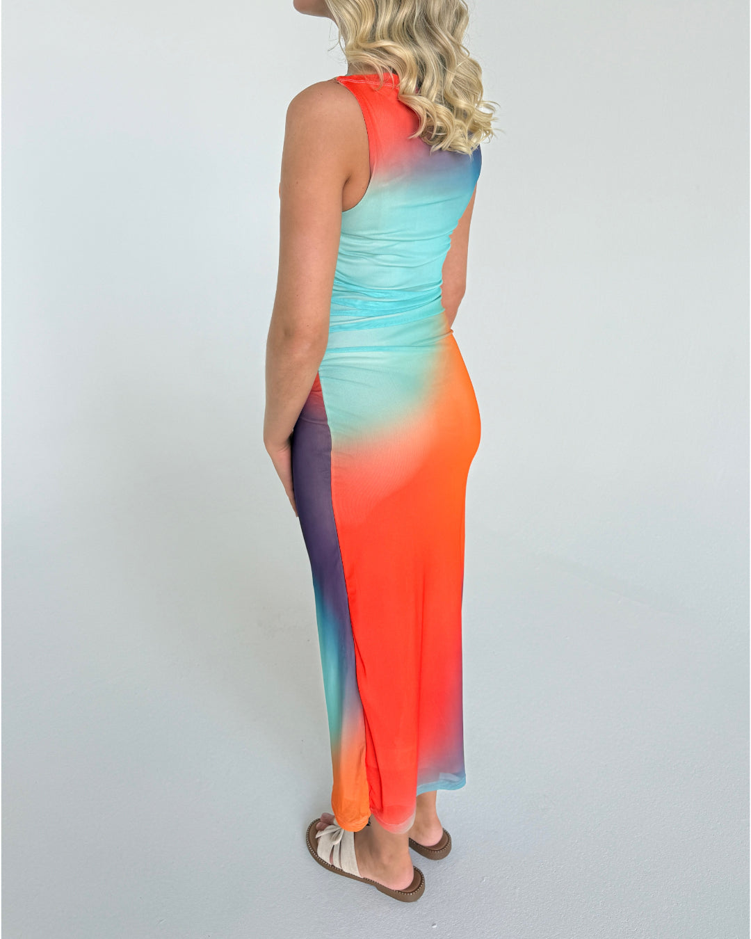 STELLA kjole multi orange