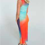 STELLA kjole multi orange
