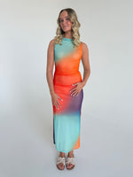 STELLA kjole multi orange