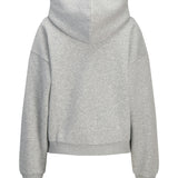 Produktfoto af en Studio Vesterbro hoddie i lysgrå. Baggrund er hvid. Fra BySofieSønderby