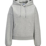 Produktfoto af en Studio Vesterbro hoddie i lysgrå. Baggrund er hvid. Fra BySofieSønderby
