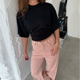 TALULLA waisted t-shirt, sort
