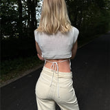 TAYTUM strikket vest, creme