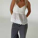 THALIA strop top, hvid