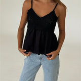 THALIA strop top, sort
