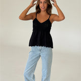 THALIA strop top, sort