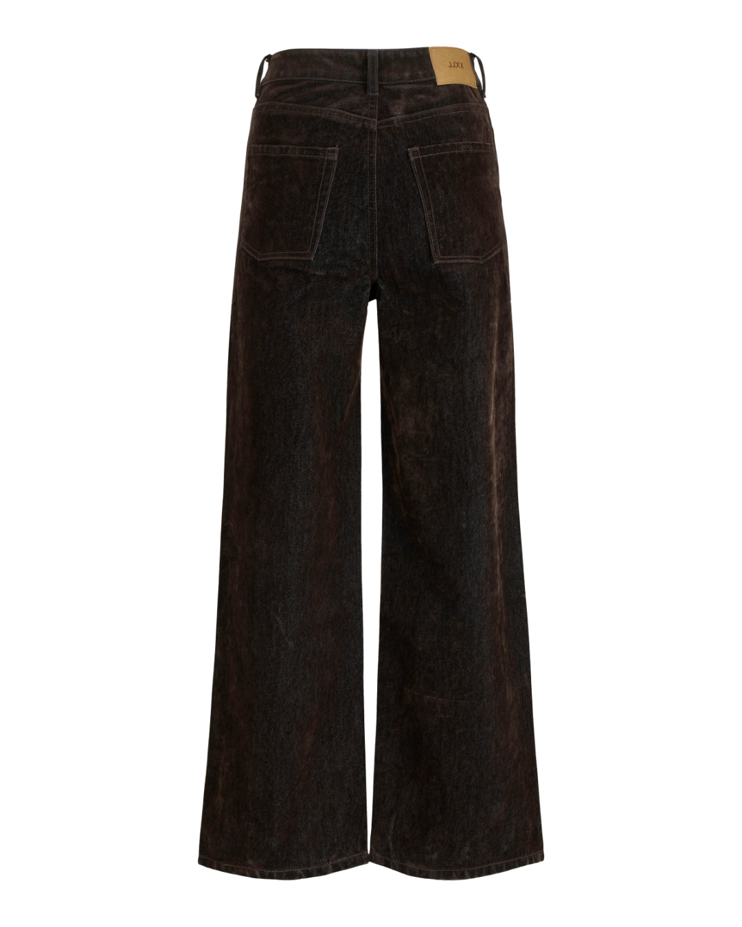 Produktfoto af brune Tokyo jeans på hvid baggrund. Fra BySofieSønderby