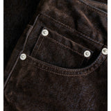 Detaljefoto af brune Tokyo jeans. Fra BySofieSønderby