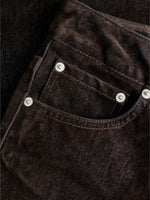 Detaljefoto af brune Tokyo jeans. Fra BySofieSønderby