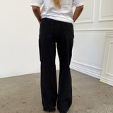 TOKYO jeans med sten, sort