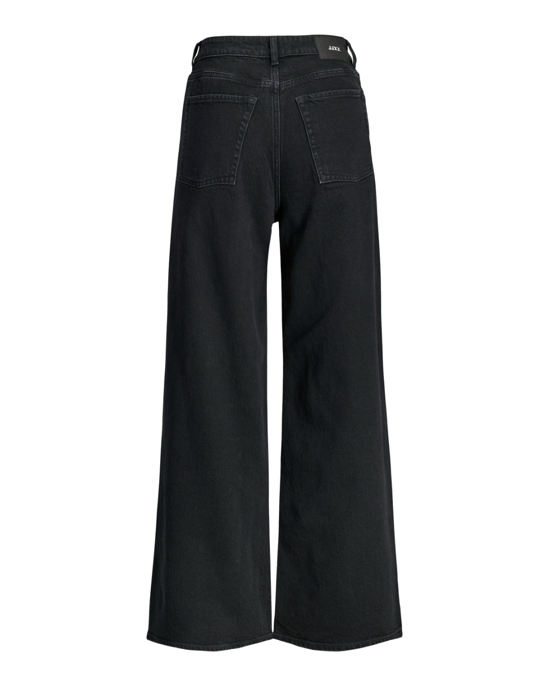 Produktbillede af sort TOKYO bukser med sorte glimmersten. Set bagfra. Fra BySofieSønderby.