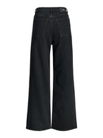 Produktbillede af sort TOKYO bukser med sorte glimmersten. Set bagfra. Fra BySofieSønderby.