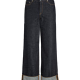 TOKYO wide leg jeans, mørkeblå