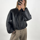 TRUDEA bomber jakke, sort