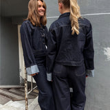 VEGA denim jakke, mørkeblå