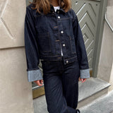 VEGA denim jakke, mørkeblå