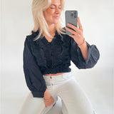VEGA bluse, sort