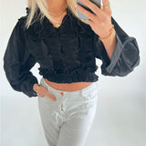 VEGA bluse, sort