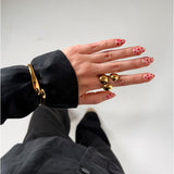 VIOLA ring, guldfarvet