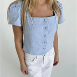 VIOLETTE top blå