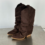 VIRGINIA suede støvler, brun