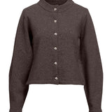ZARI strik cardigan, brun