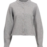 ZARI strik cardigan, grå