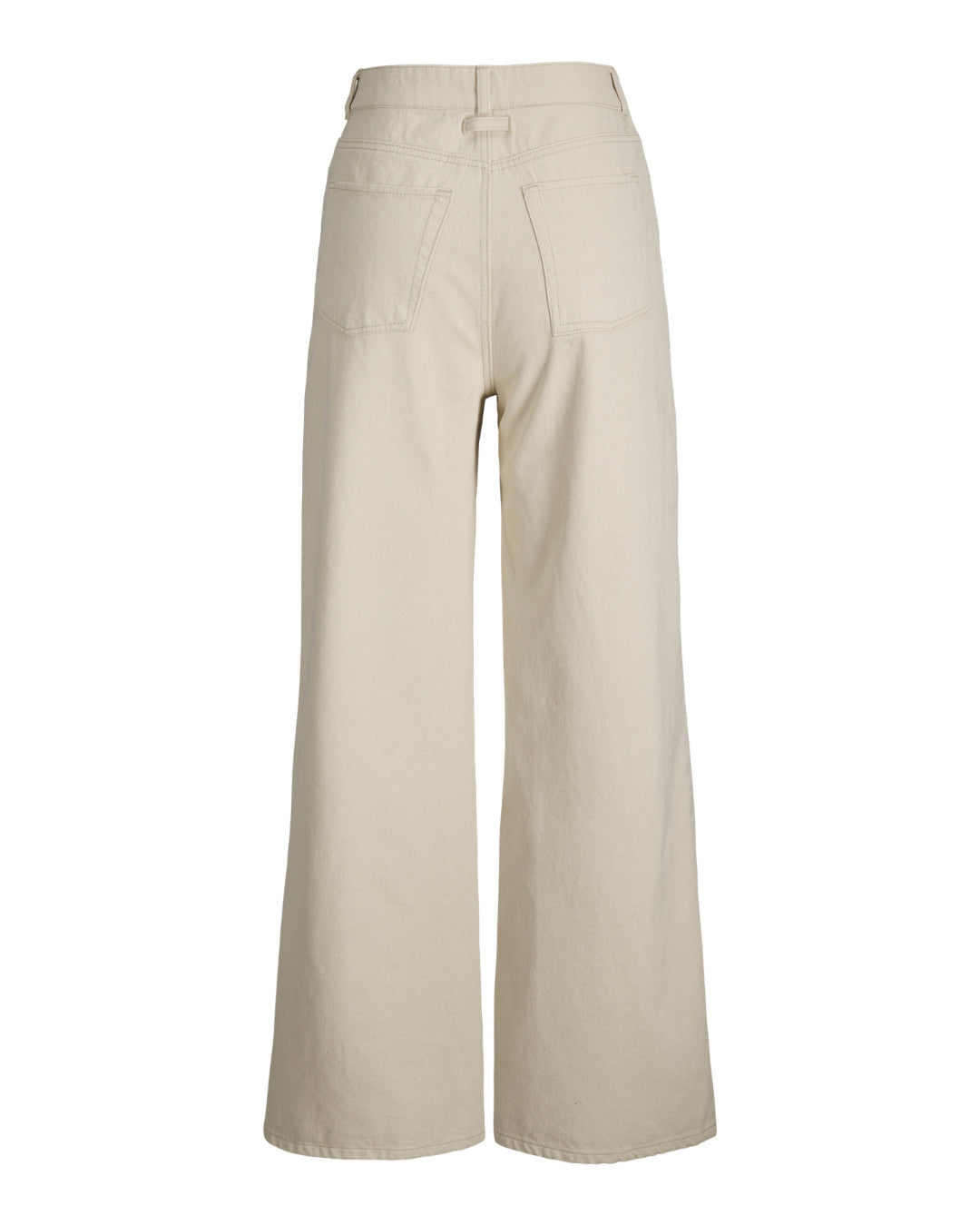 Produktbillede af cremefarvet ZOE jeans. Set bagfra. Fra BySofieSønderby