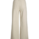 Produktbillede af cremefarvet ZOE jeans. Set bagfra. Fra BySofieSønderby