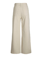 Produktbillede af cremefarvet ZOE jeans. Set bagfra. Fra BySofieSønderby