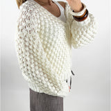 ZOE strik cardigan, hvid