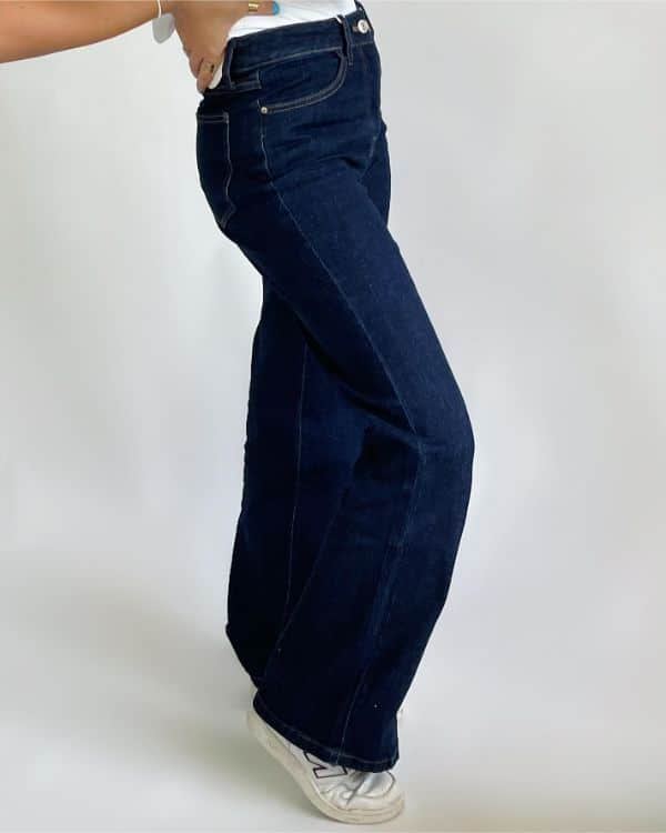 CARO wide leg jeans, navy