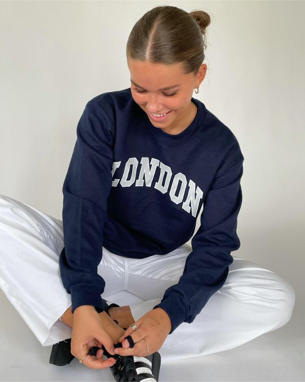 LONDON sweatshirt, navy/grå