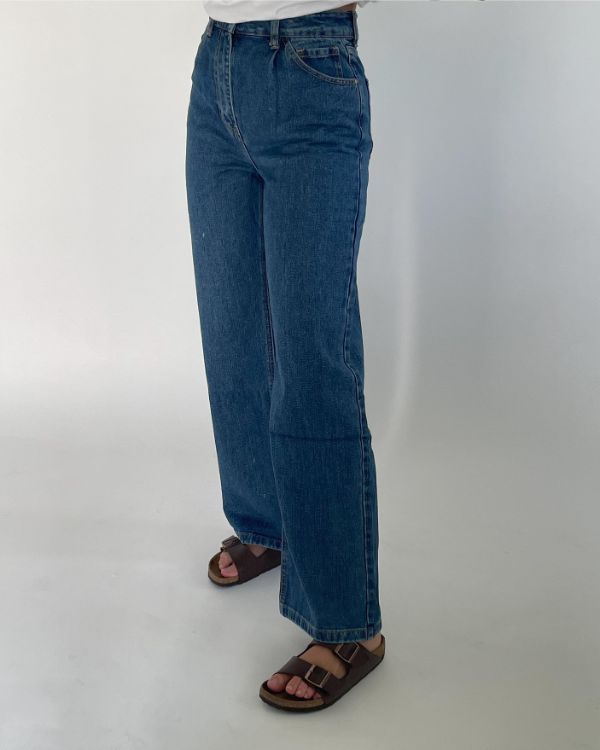 LUCIA wide leg jeans, blå