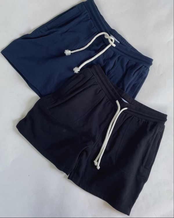 OLGA sweat shorts, sort og navy