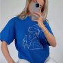 THIRSTY t-shirt, blå