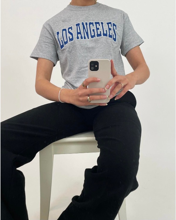 LOS ANGELES t-shirt, grå/blå