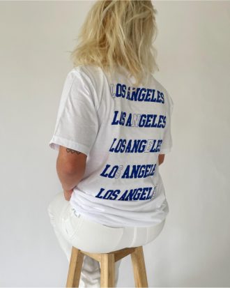LOS ANGELES t-shirt, hvid/blå