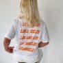 LOS ANGELES t-shirt, hvid/orange
