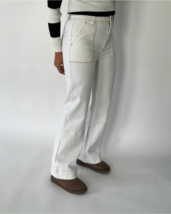 CECILIA jeans, hvid