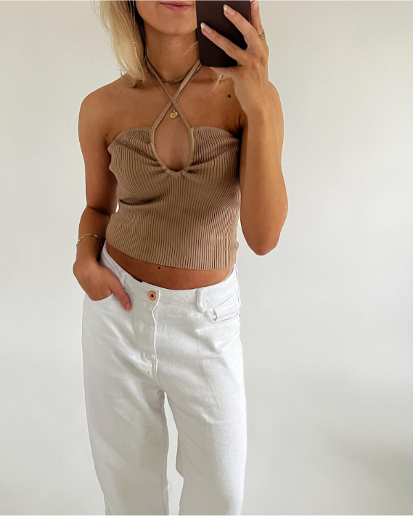 DOLLY top, beige