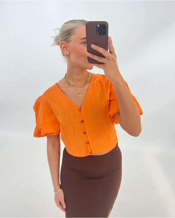 CELINA bluse, orange
